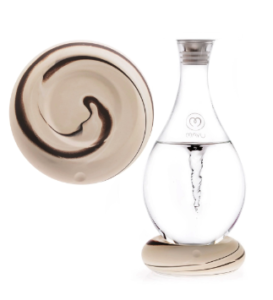 Mayu swirl water carafe and base
